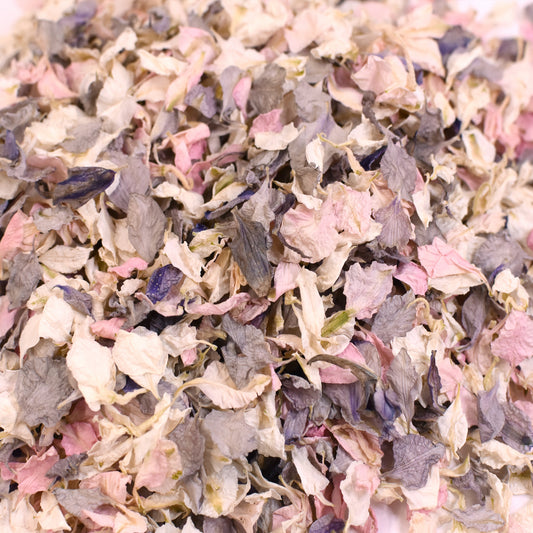 1 Litre Pink, Grey & Ivory Petal Confetti